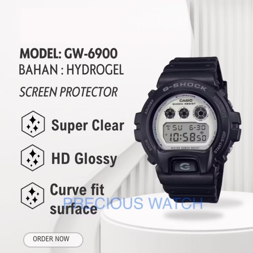 Antigores / Screen Protector Untuk Jam Tangan GW-6900 GW 6900 GW6900 DW-6900 DW 6900 DW6900 Hydrogel
