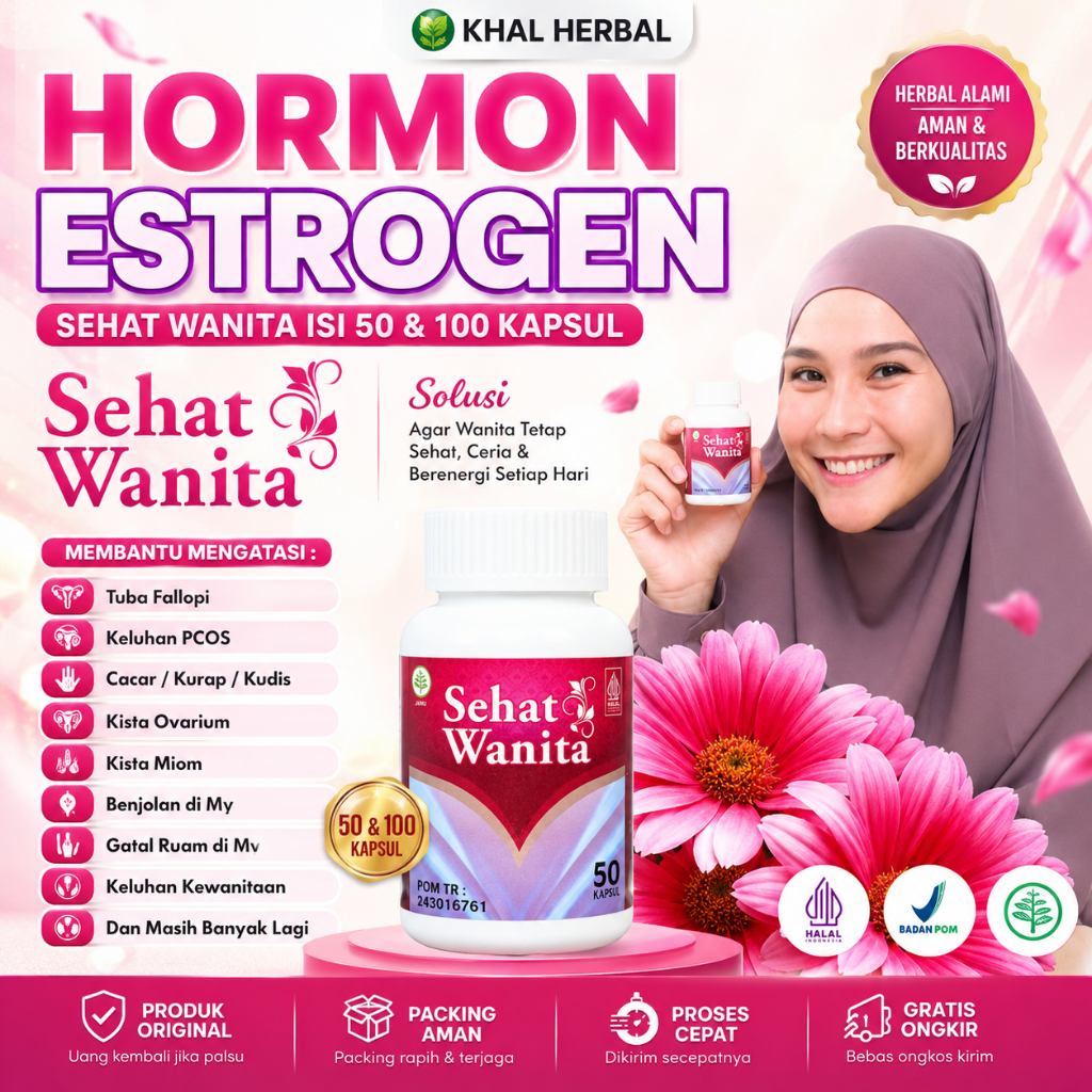 Sehat Wanita Untuk Hormon Estrogen dengan Aman dan HALAL BPOM Best Seller 100% ORIGINAL