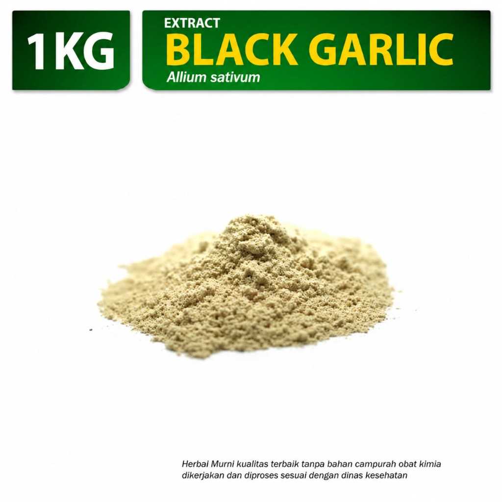 Black Garlic Extract powder Food Grade / Bubuk Bawang Hitam 1 kg