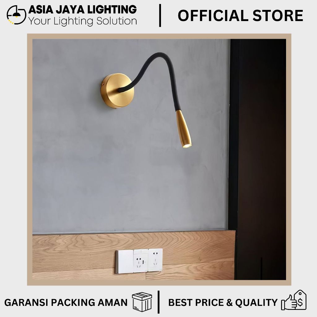 LAMPU DINDING INDOOR / BACA FLEXIBLE / HOTEL / NAKAS KAMAR / WALL MOULDING 672