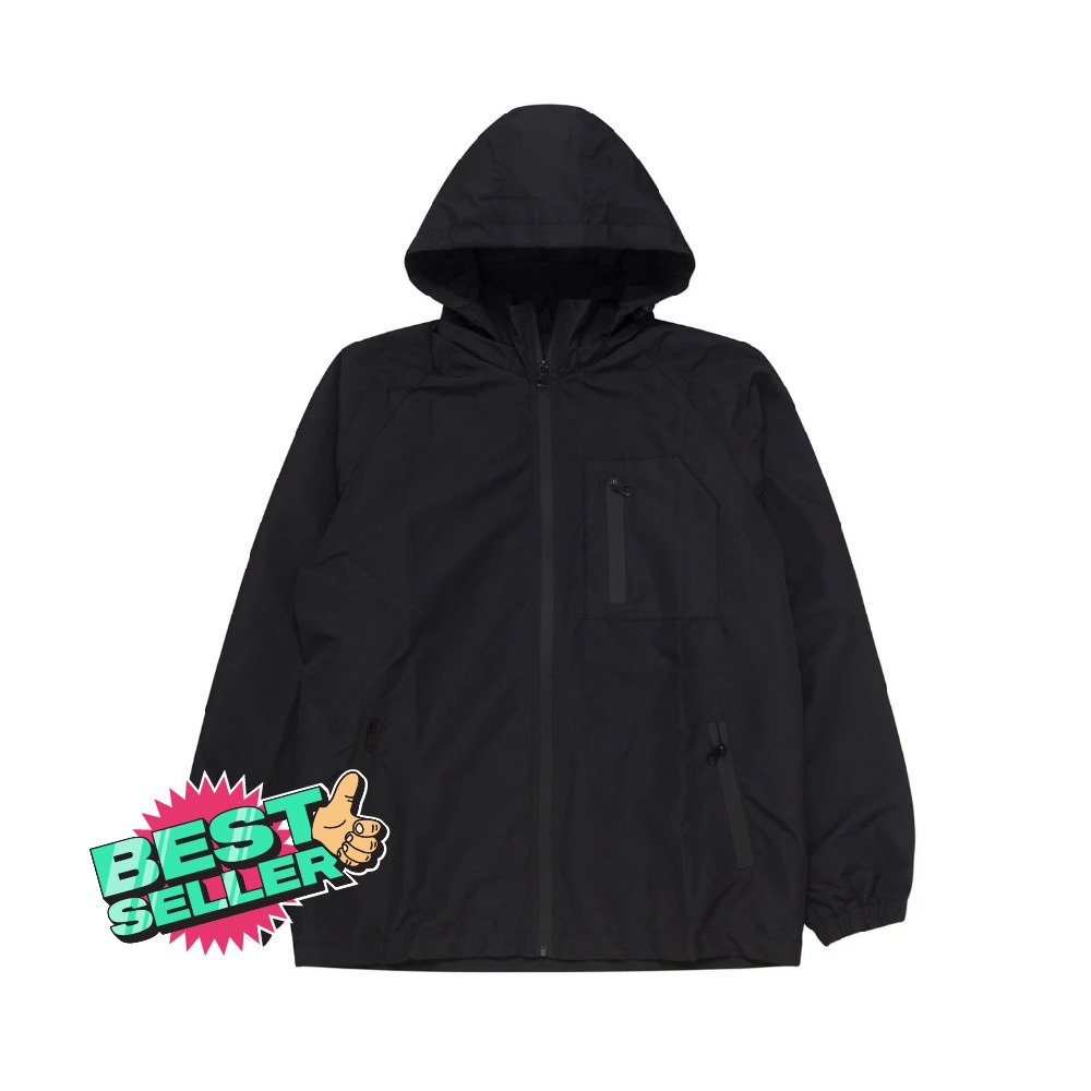 Screamous WindBreaker Jacket BLOOME BLACK