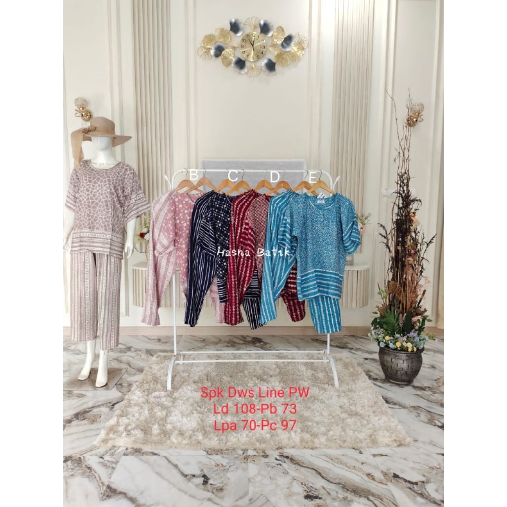 Setelan Celana Luza (Spk. Dws Line PW) Batik Pekalongan