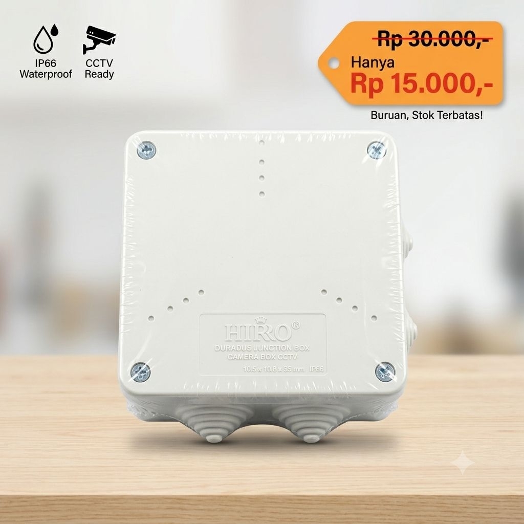 Hiro DURADUS CCTV Junction Box Waterproof Putih