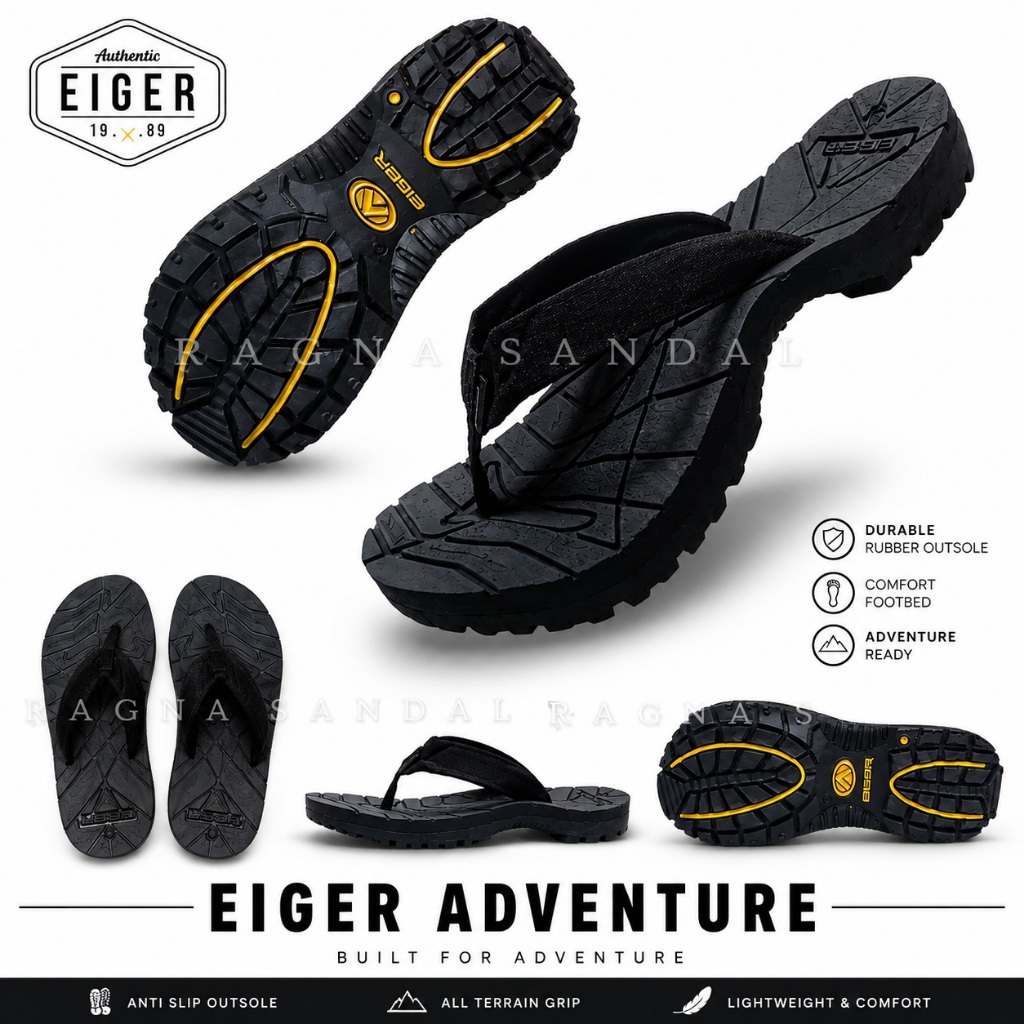 SANDAL EIGER1989 JEPIT GUNUNG ADVENTURE OUTDOOR GUNUNG