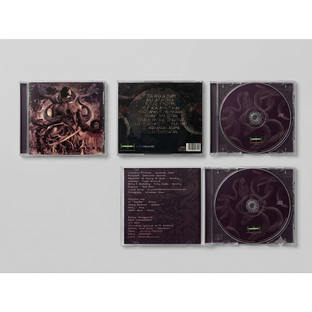 CD Forgotten - Tiga Angka Enam (Original 2008 Rottrevore Records) - Death Metal Bandung | Bekas Mulu