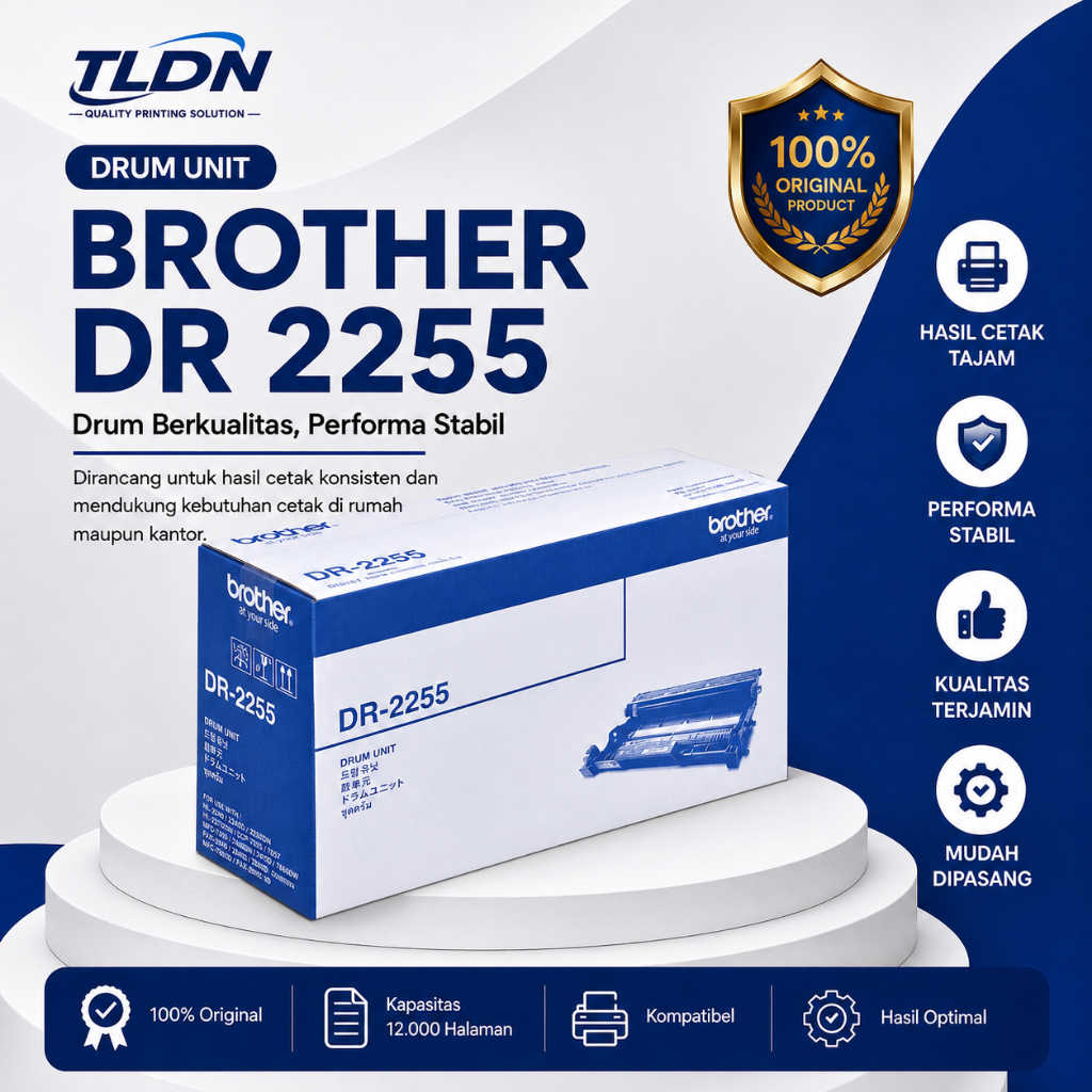 Drum Brother DR-2255 Original FOR PRINTER HL-2130 / HL-2240D /HL-2250DN
