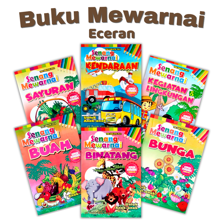 BUKU MEWARNAI ANAK TK / BELAJAR MEWARNAI ANAK