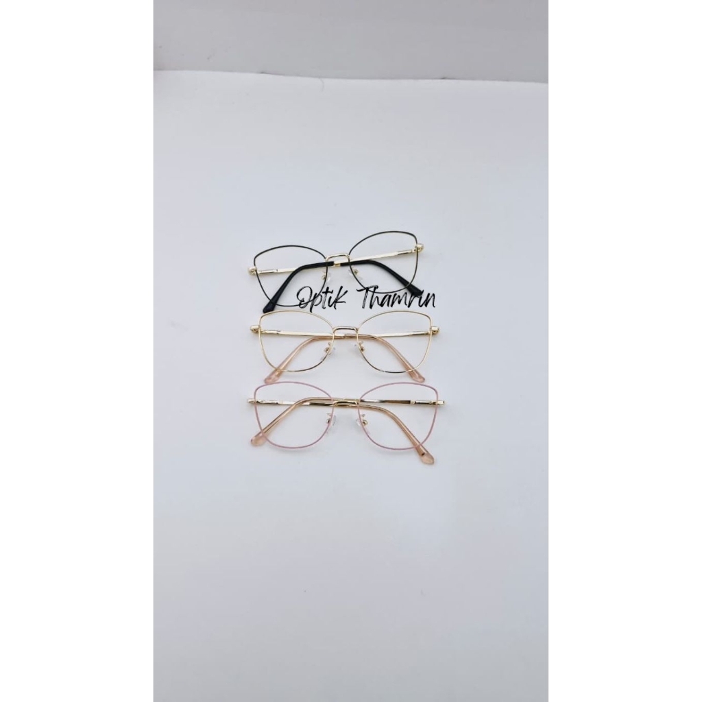Frame Kacamata Lensa Minus Antiradisi 8512