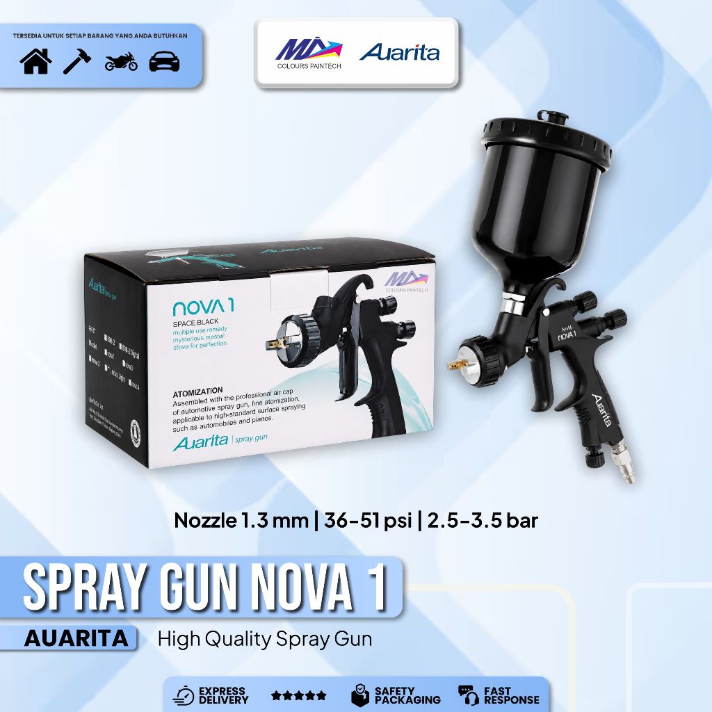 SPRAY GUN AUARITA NOVA1 LVMP PREMIUM