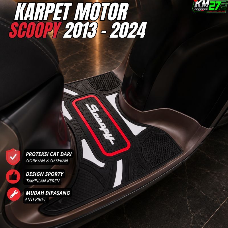 KARPET MOTOR SCOOPY th 2013 sd 2024 _ Aksesoris Motor Scoopy