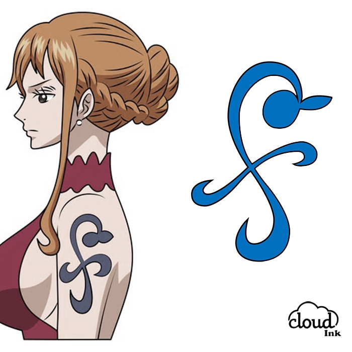 [Nami] One Piece Temporary Tattoo Anime Movie Waterproof