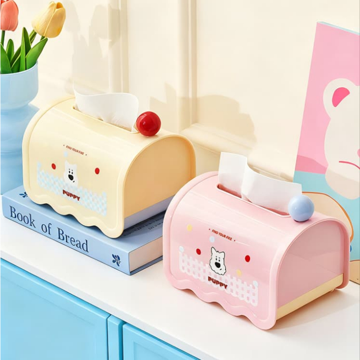 TEMPAT TISSUE VINTAGE - TISSUE HOLDER ESTETIK - TEMPAT TISU LUCU - TEMPAT TISU KARAKTER - KOTAK TISSUE 7084