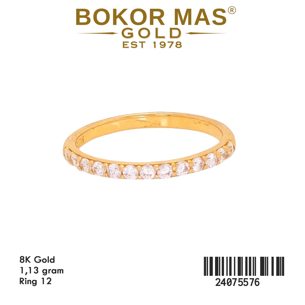 Cincin Listring Permata Emas 375 8K 24075576 - BokorMas Gold