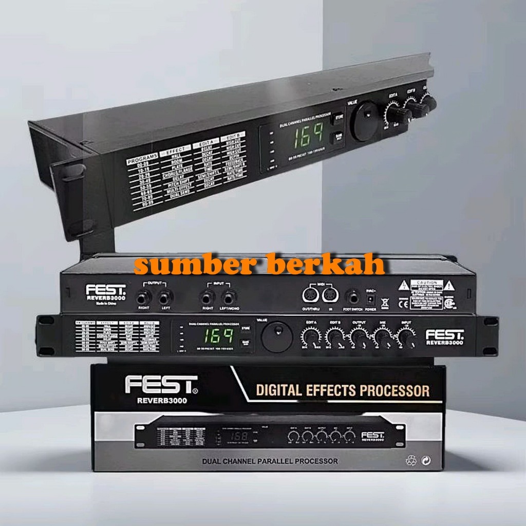 EFEK Vocal Fest REVERB3000 FEST REVERB 3000 Original