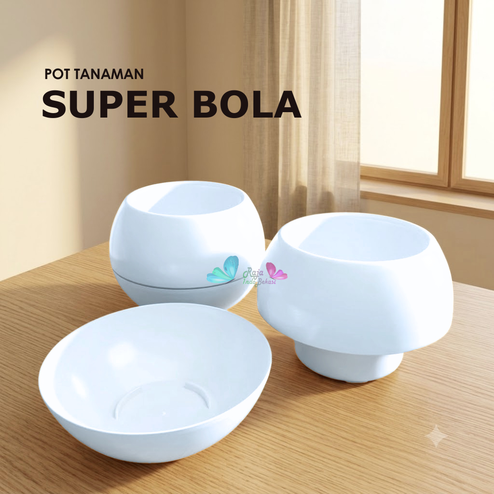 Pot Super Bola Putih Pot Bulat Vienna Putih Coklat Besar Pot Bola Vienna 677 676 Anggrek Moci Mini J
