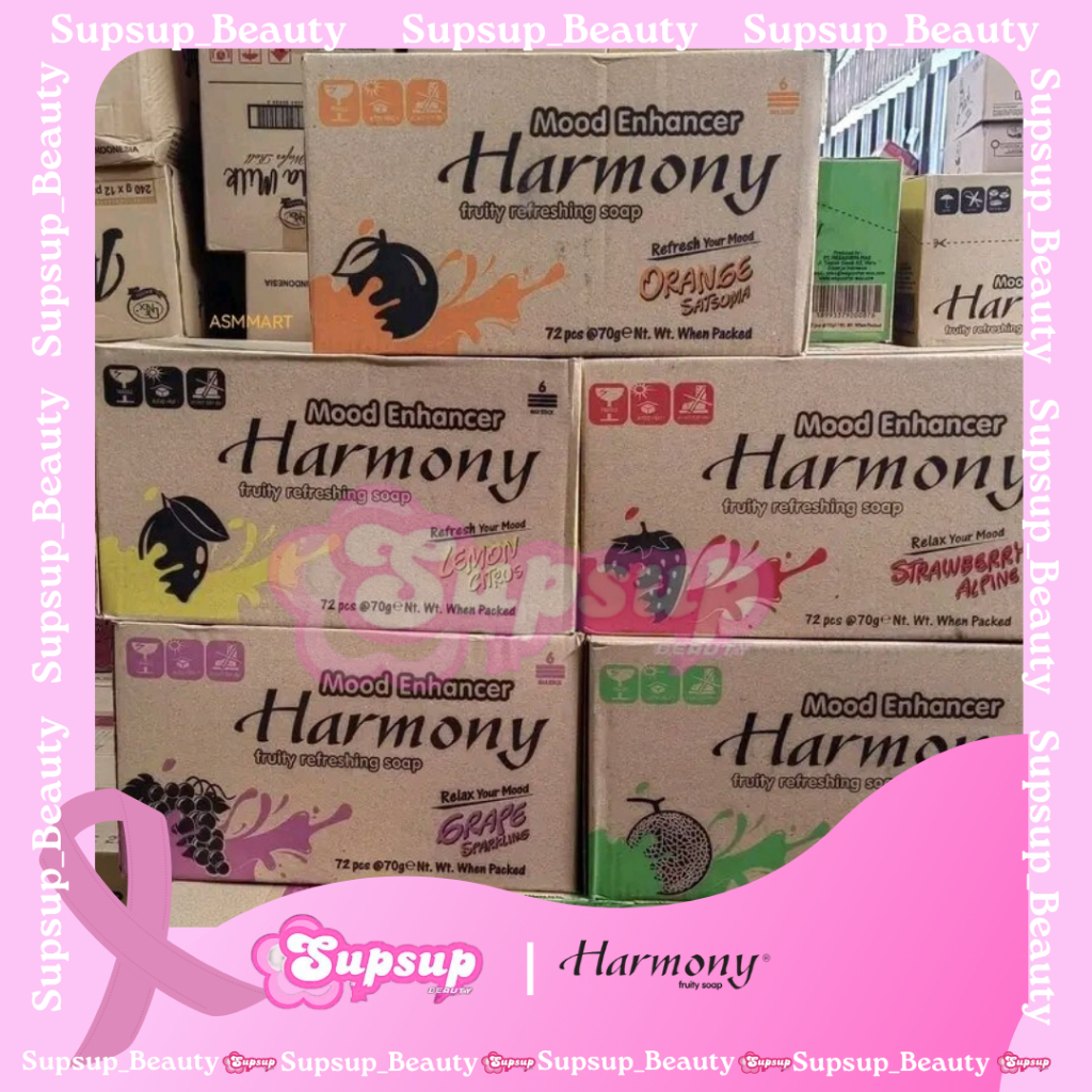 ( KARTON Isi 72 ) HARMONY SABUN BATANG 70GR - Sabun Mandi harmony Kemasan Baru
