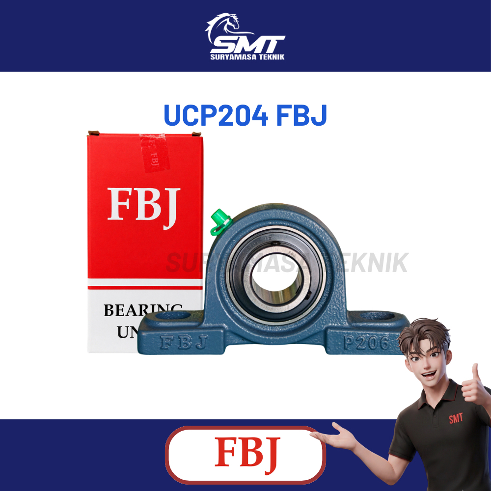 Bearing Duduk UCP204 As 20mm FBJ Pillow Block Laher Duduk Original
