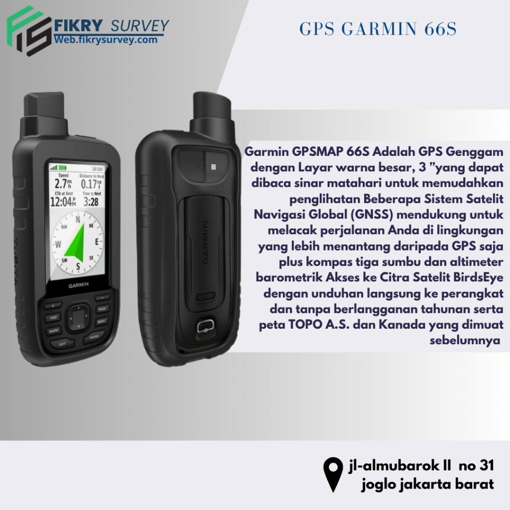 GPS Garmin 66S bekas I Garmin 66s second batangan