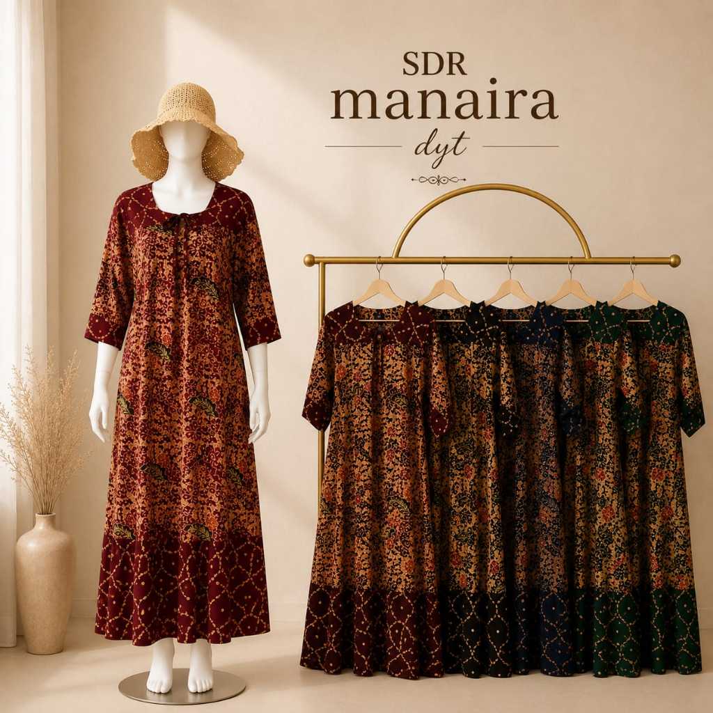 Daster Batik Pekalongan Rayon Premium Adem,Daster Cap Asli Pekalongan Busui Trend baju kondangan wan