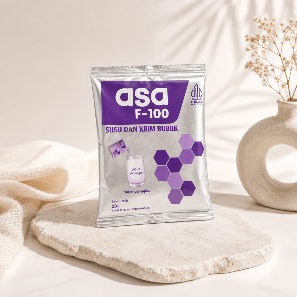 Asa F100 (1Sachet)  susu stunting Atau anak gizi buruk, susu dan krim bubuk aman BPOM