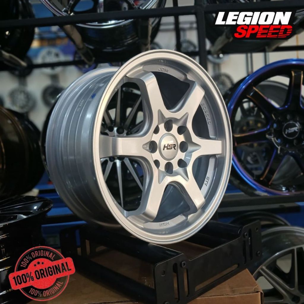 VELG RACING TE37 LEBAR BELANG HSR STY R16X7/8 PCD 4X100-4X114,3 ET42/37 FOR JAZZ BRIO AVANZA CITY FR