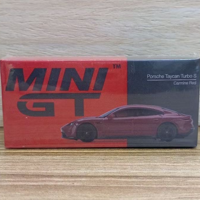 MINIGT 289 PORSCHE TAYCAN TURBO S CARMINE RED MINI GT