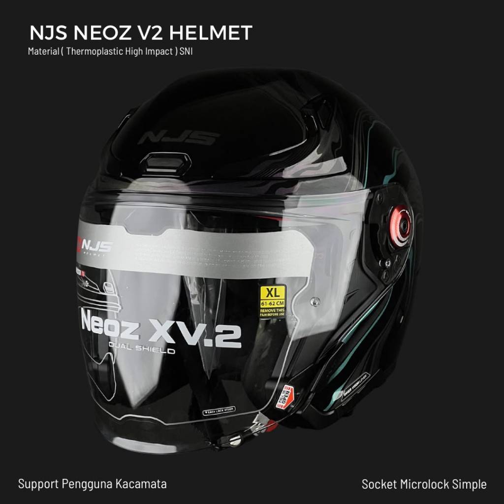 HELM HALF FACE NJS NEOZ XV.2 MOTIF