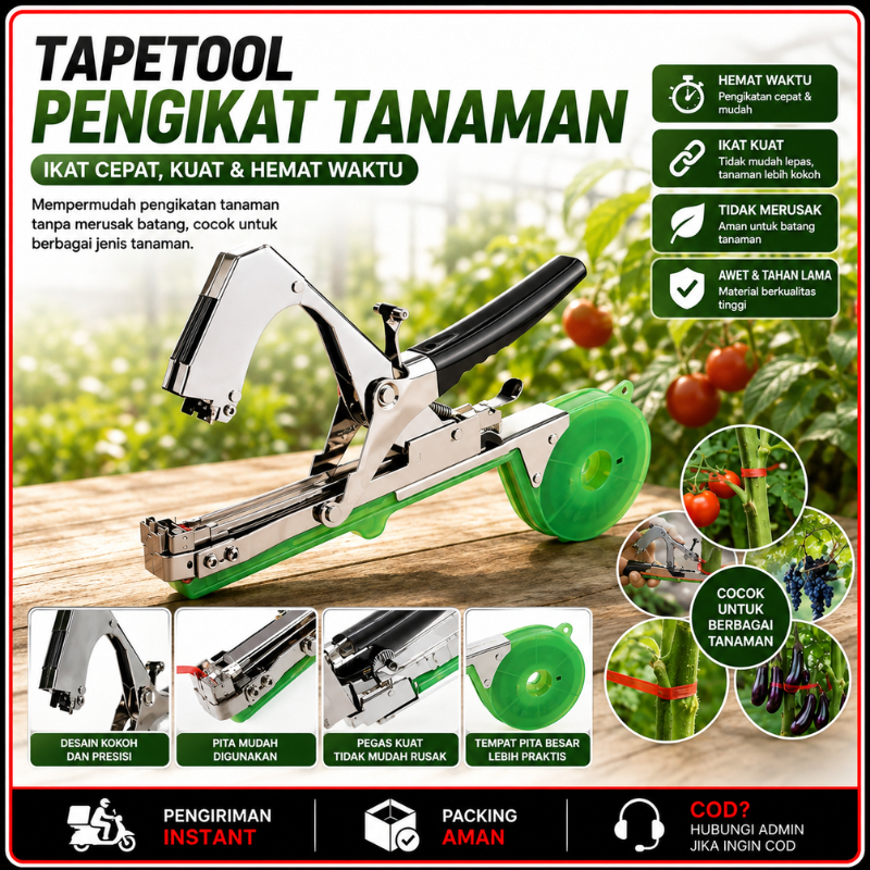 Tapetool Pengikat Cabang dan Ranting Lanjaran Tanaman Tapetool Pengikat Tanaman