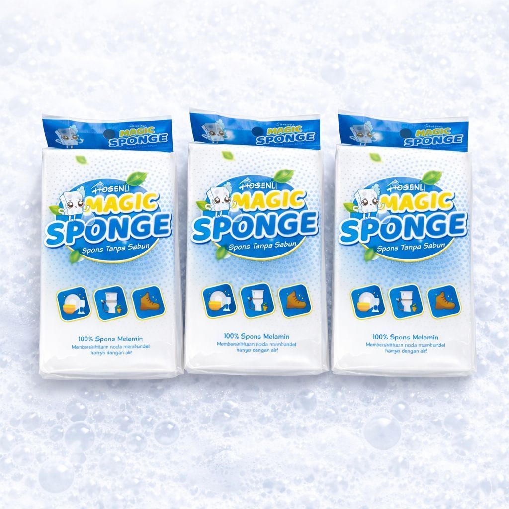 MH - Spons Ajaib Magic Sponge Melamine Pembersih Kerak Karat Panci Wastafel Noda Membandel