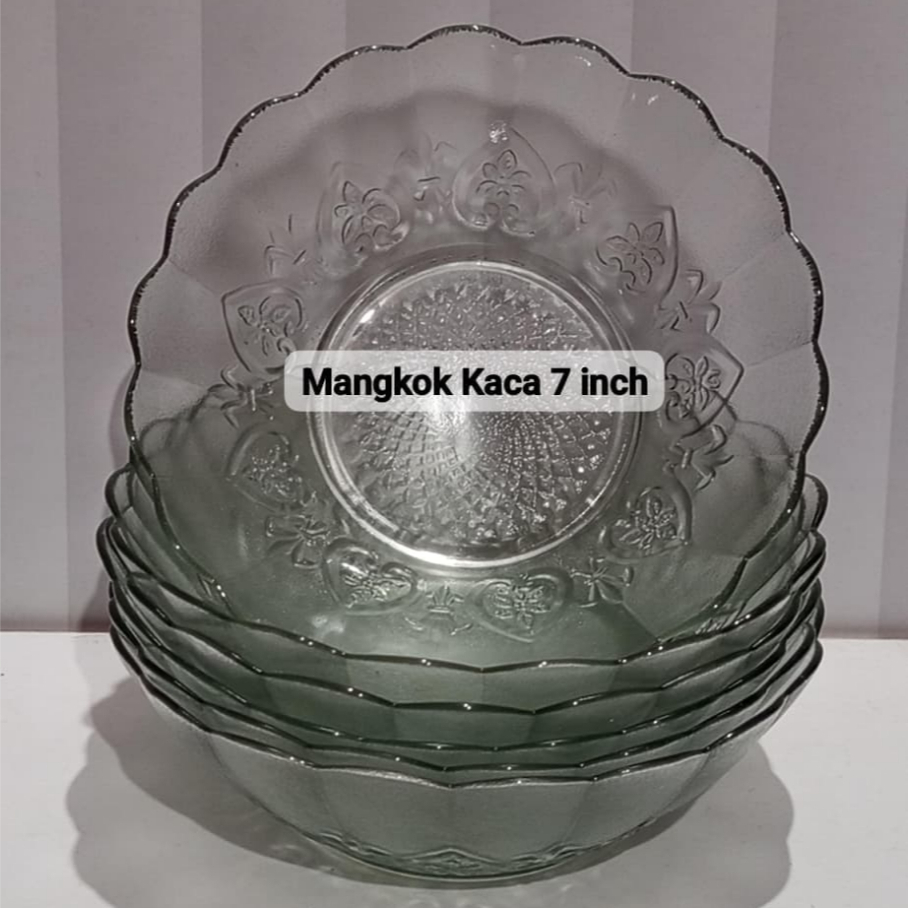 PIRING/MANGKOK KACA SETENGAH LUSIN
