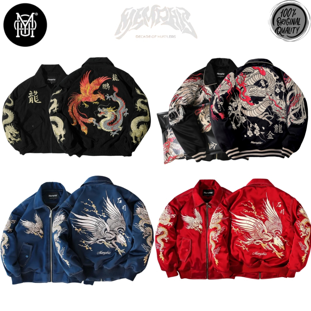 MEMPHISORIGINS SUKAJAN JACKET - RYU SUZAKU - ISHIKAWA RED - KINRYU - ISHIKAWA [limited edition]