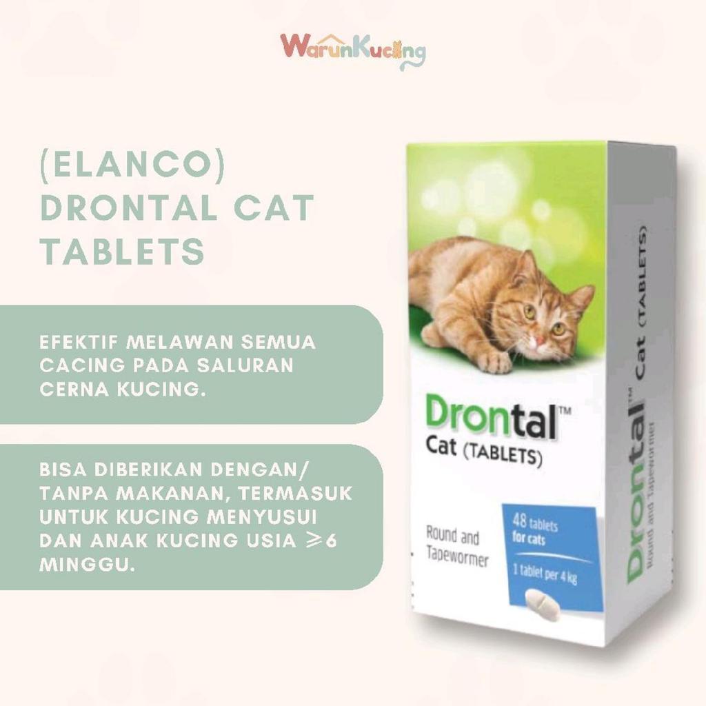 Drontal CAT Obat Cacing Kucing 1 Tablet Drontal Kucing / Drontal Cat