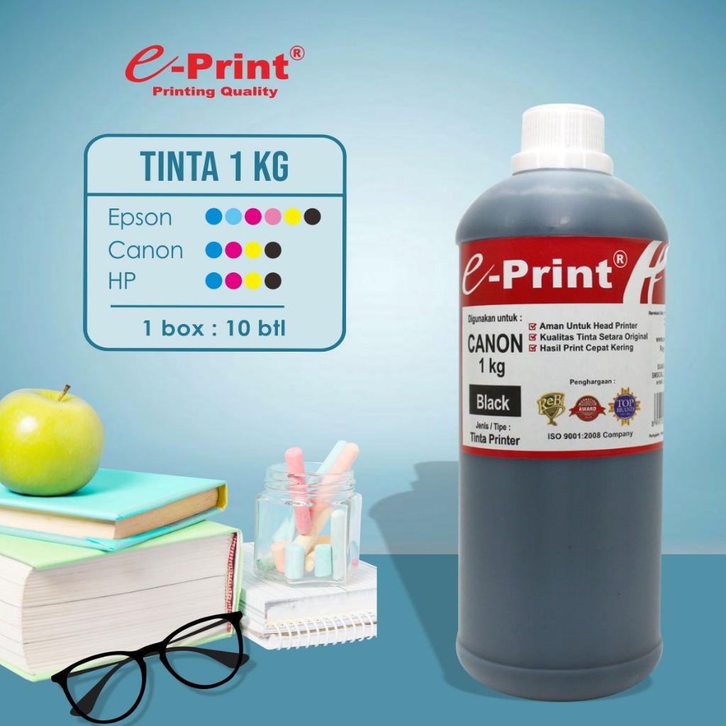 Tinta Printer CANON e-Print Reguler 1Kg ( 1 Set ) / Tinta Canon e Print