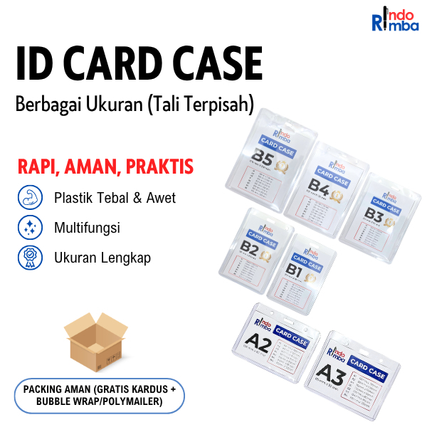 ID Card Case / Casing ID Card / Mika Panitia / ID Card Panitia / Name Tag Ukuran B5, B4, B3, B2, B1&