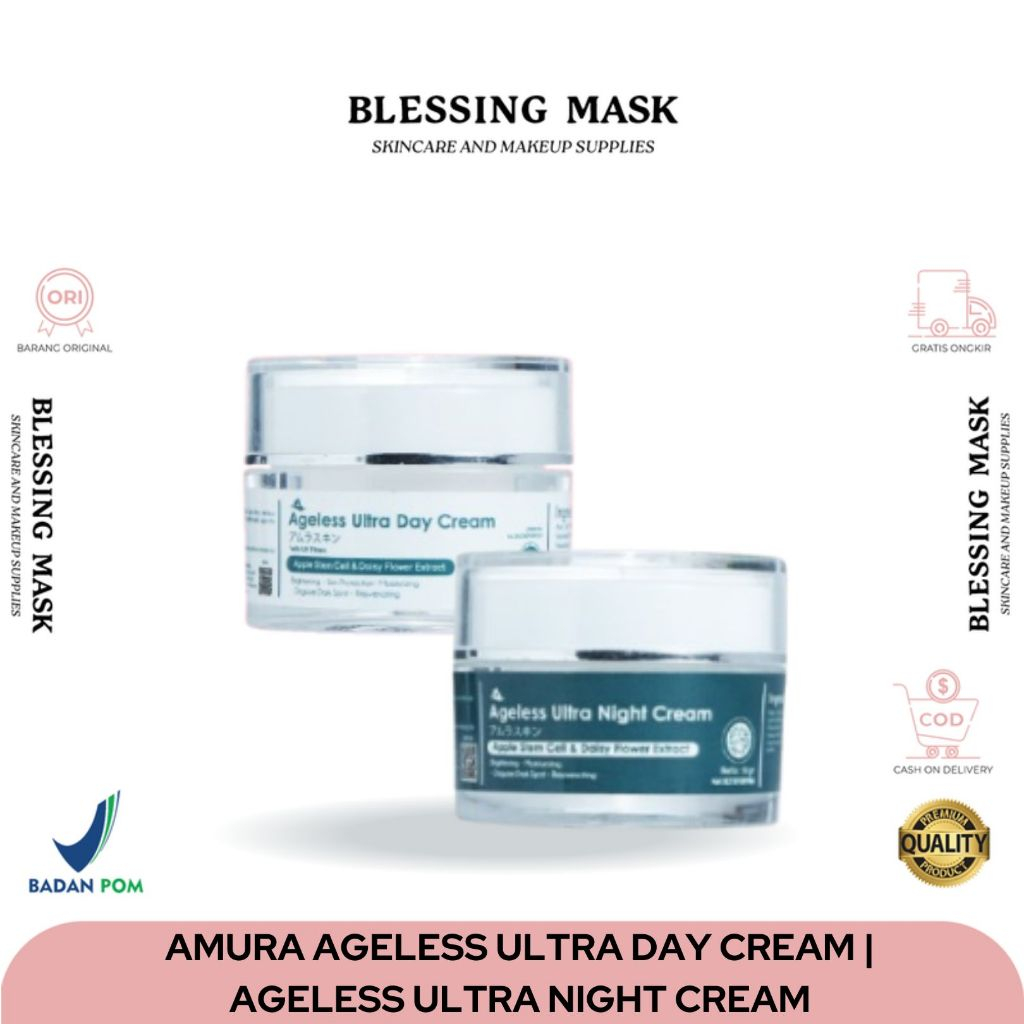 AMURA Ageless Ultra Day Cream + Ageless Ultra Night Cream | Blessingmask.official