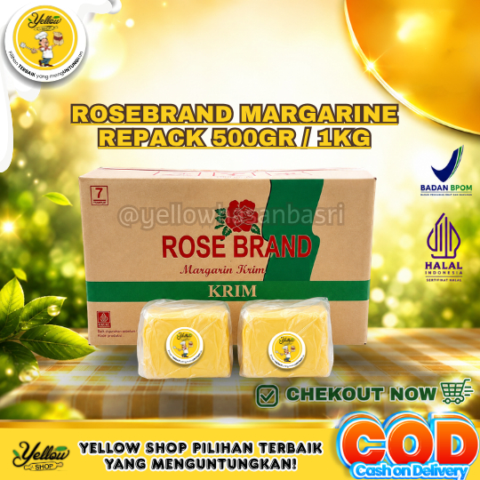 RoseBrand Margarine Repack 500gr / 1kg