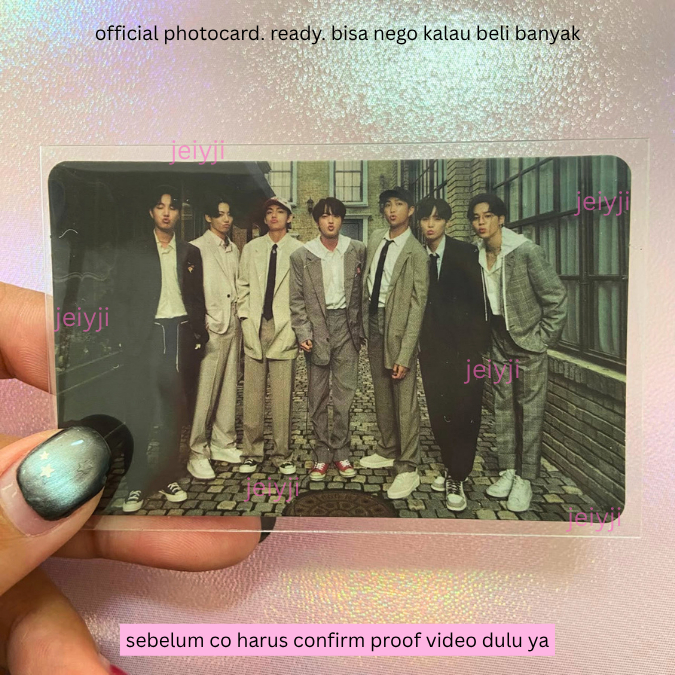 bts official photocard - be album ot7 grup bangtan pc