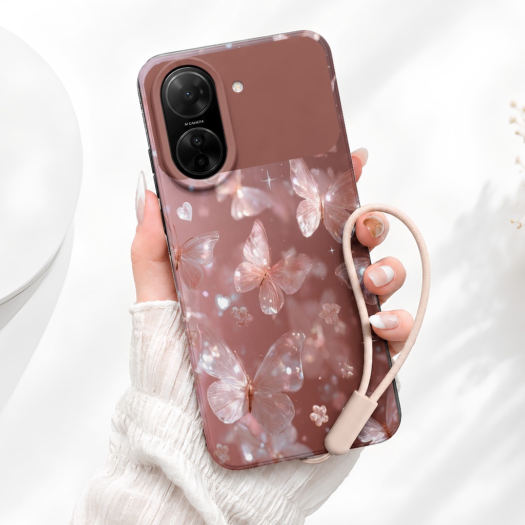 Softcase Redmi A5 Airbag Sudut Tebal + Tali Gantung Fashion Case