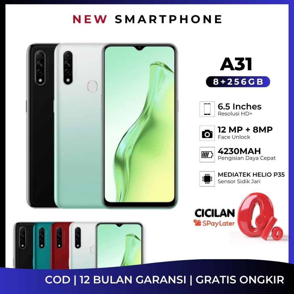 NEW OPPO A31 RAM 8/256GB TRIPLE KAMERA | OPPO F9 RAM 6/128GB