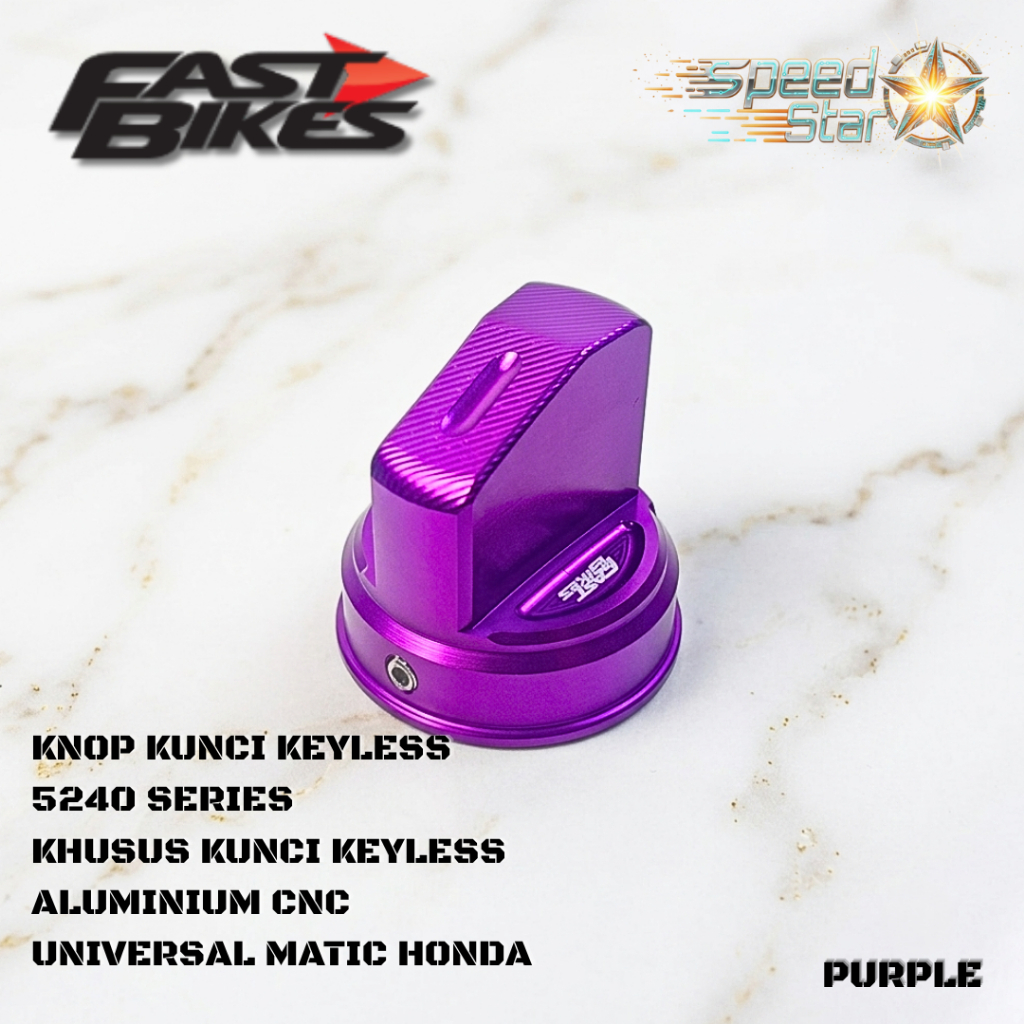 Fastbikes Knob Keyless Honda 5240 CNC Premium Untuk Beat Street Vario 125 150 160 Scoopy Genio