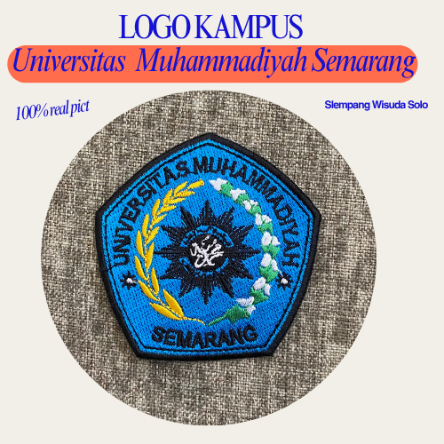 Logo / Patch / Bodir / Emblem Bordir Logo Universitas Muhammadiyah Semarang (UNIMUS)