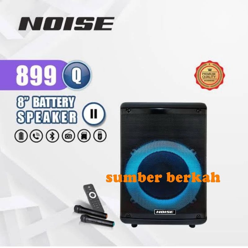 Speaker Portable Noise 899Q 8 inch Noise 899 Q Bluetooth Wireless