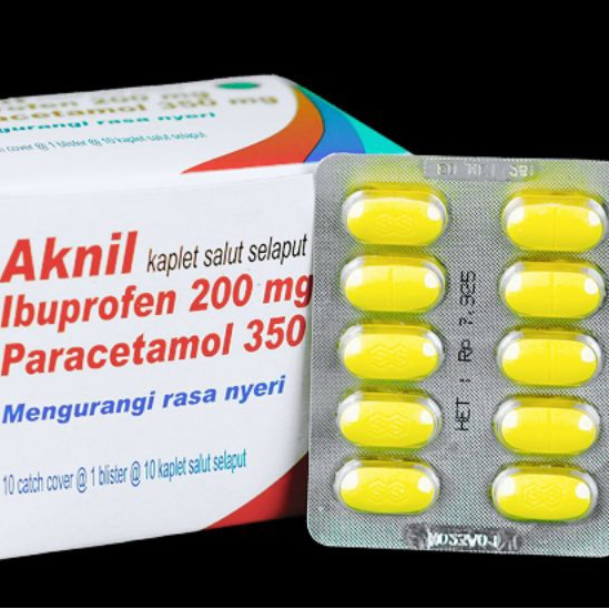Aknil Obat Pereda Nyeri Ibuprofen Dan Paracetamol|10 kaplet-Perstrip