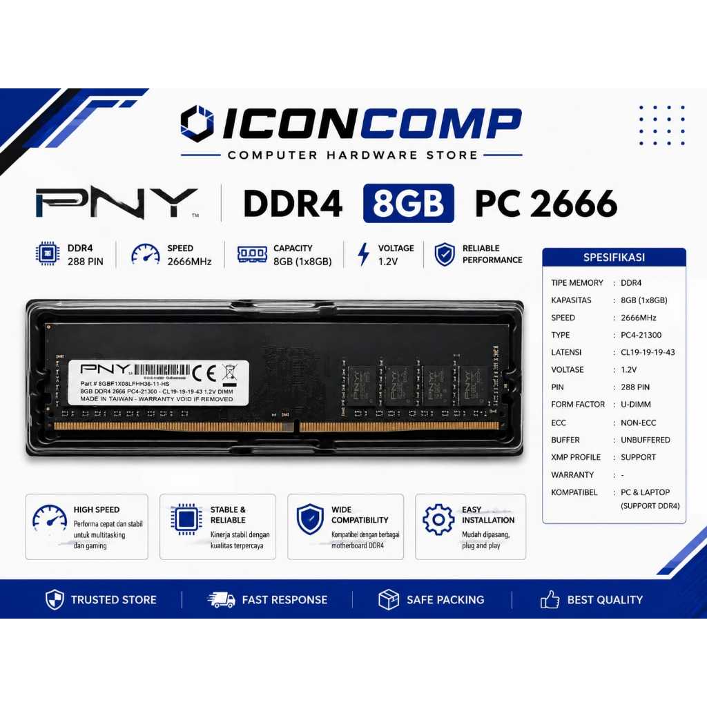 DDR4 8GB PNY PC 2666