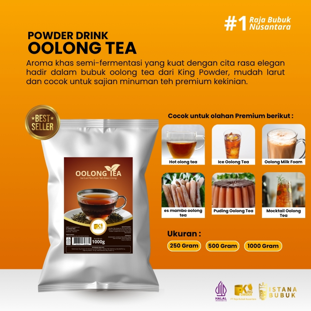Bubuk Minuman Oolong Tea Bubuk Minuman Teh Oolong Bubuk Minuman rasa Olong Tea