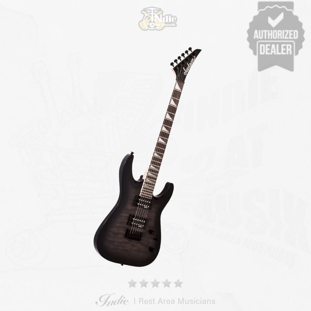 Gitar Elektrik Jackson JS Series Dinky Arch top JS32Q DKA Transparent Black