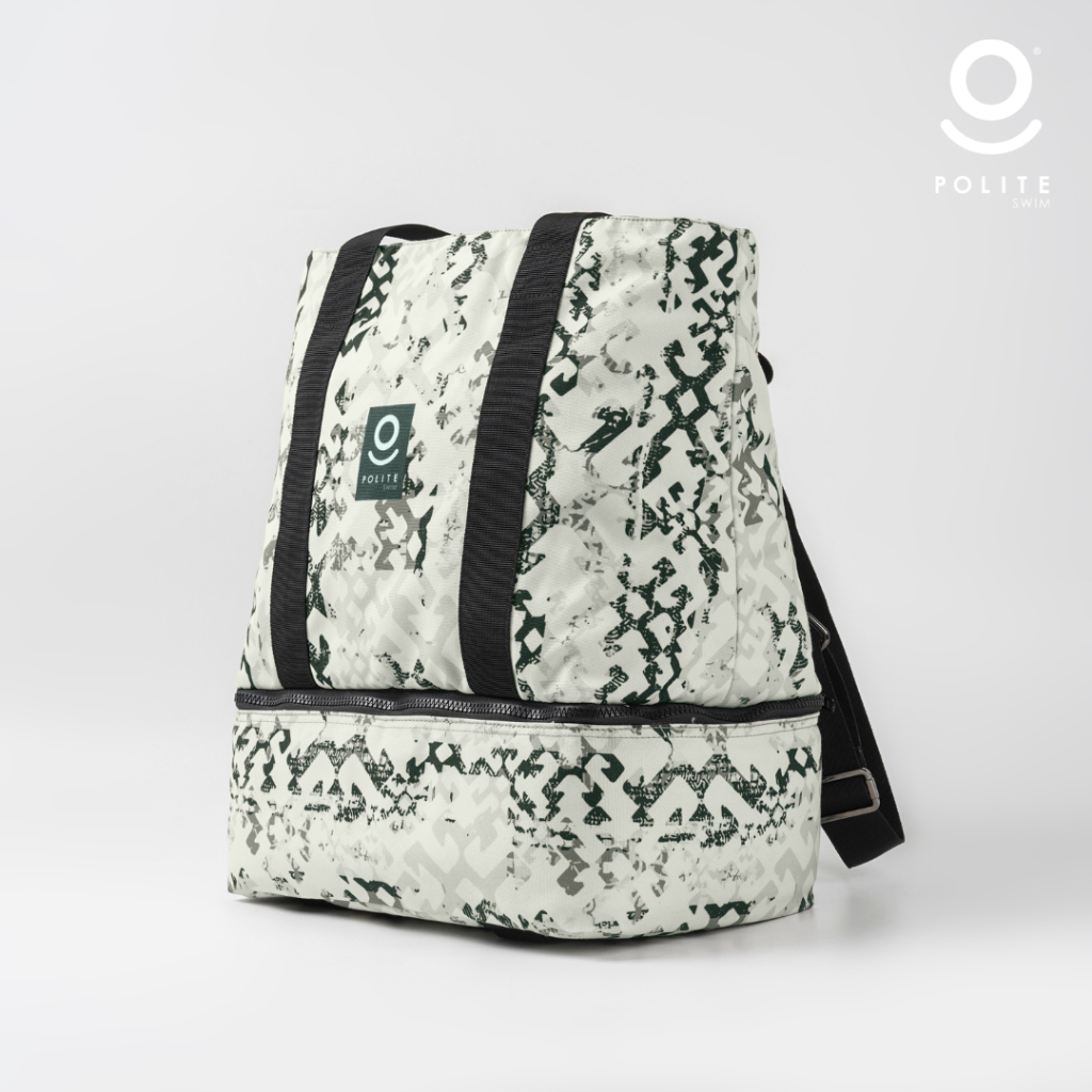 TAS RANSEL POLITE SWIM BACKPACK ETHNIC BLACK