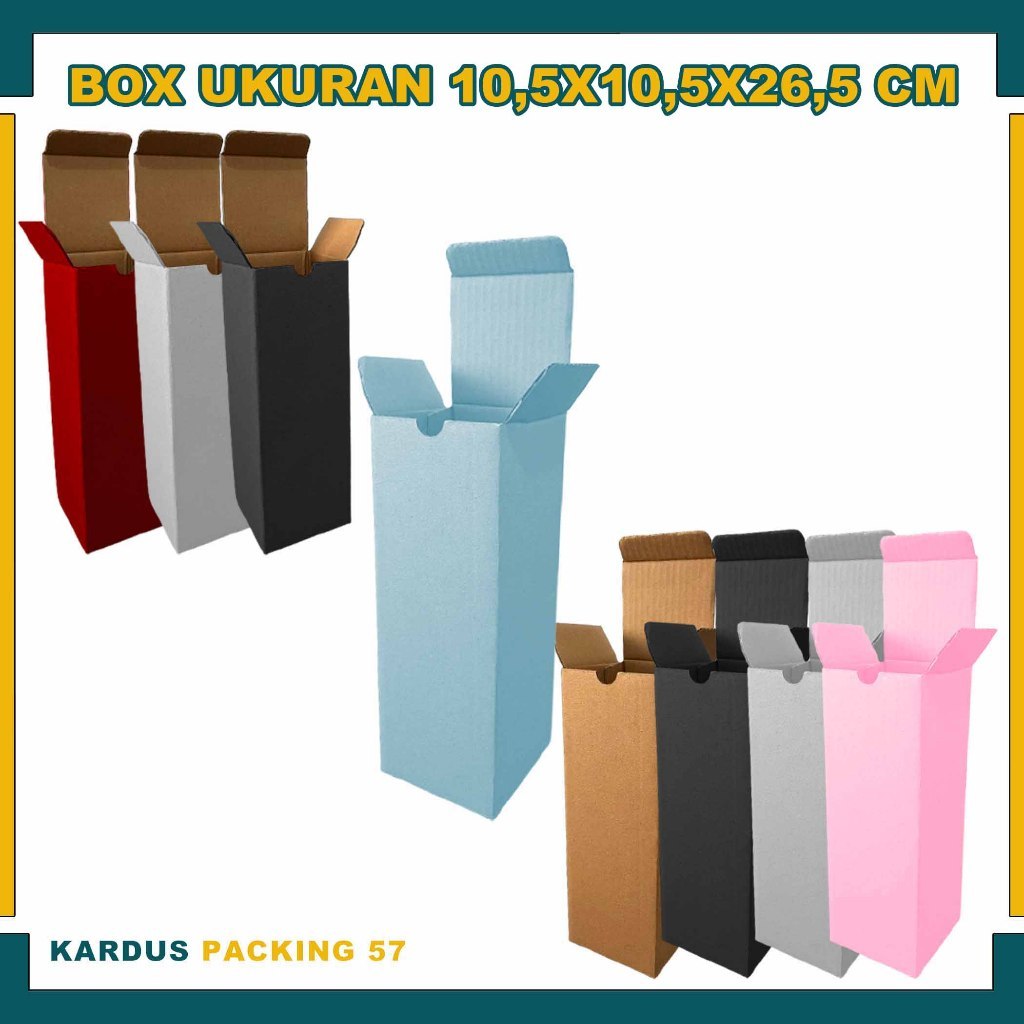 Box 10,5x10,5x26,5 Cm / Box Sliplock / Karton Packing / Box Tumbler