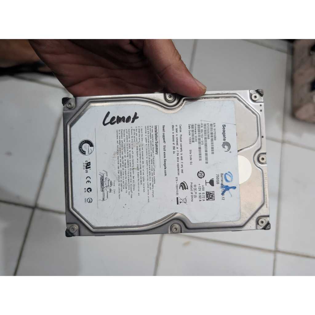 HDD SEAGTE 750GB KONDISI LEMOT