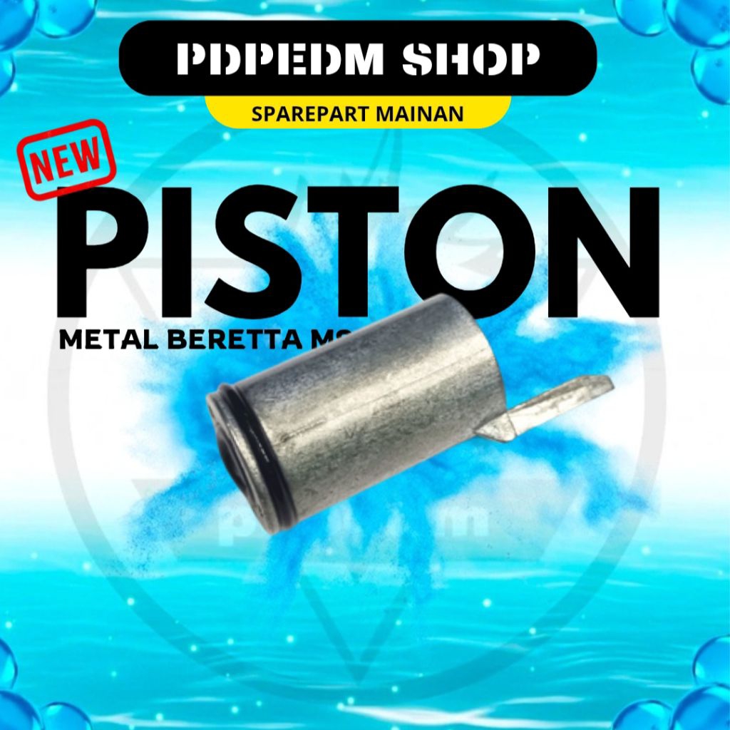 Piston Metal Beretta M9 HT Sparepart Mainan Water Gel Blaster